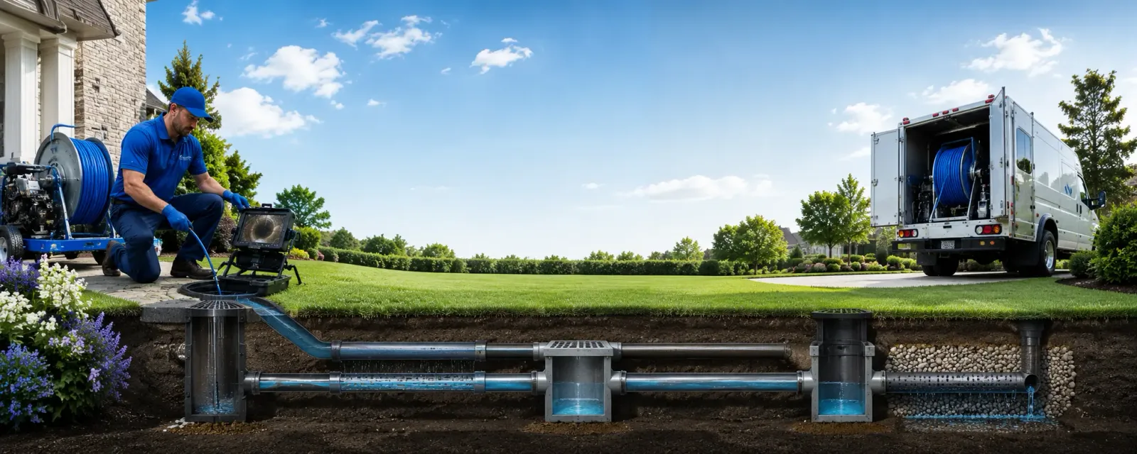 Outdoor drain cleaning information for Bigfoot, TX